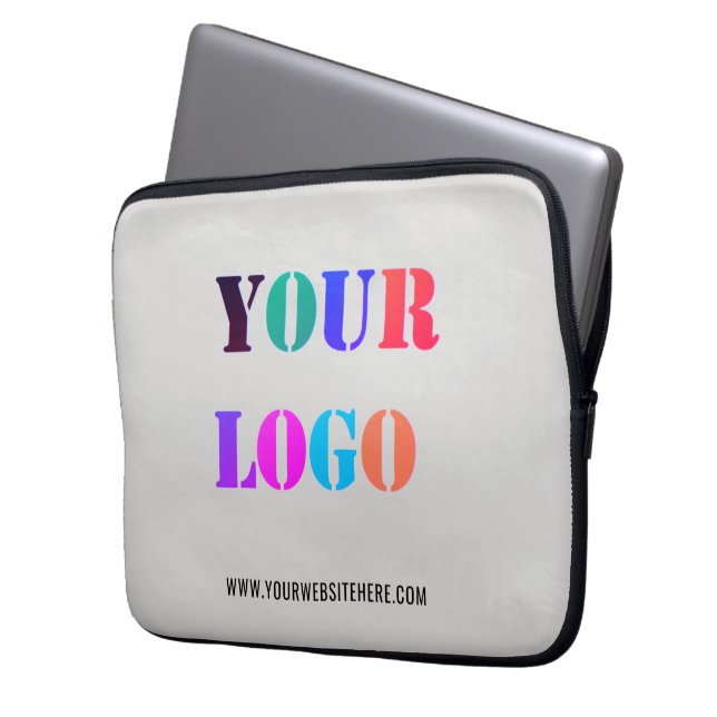 Custom Logo Promotional Business Laptop Sleeve (Front Left)