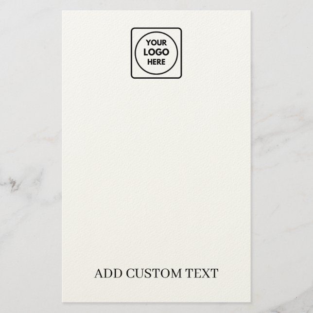 Custom Logo Promotional Business letterhead (Front)