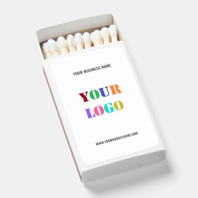 Custom Logo Promotional Business Name Personalized Matchboxes (Front Open)