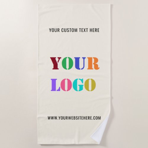 Custom Logo Promotional Business Personalized Beach Towel