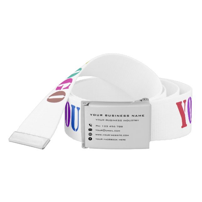 Custom Logo Promotional Business Personalized - Belt (Snake)