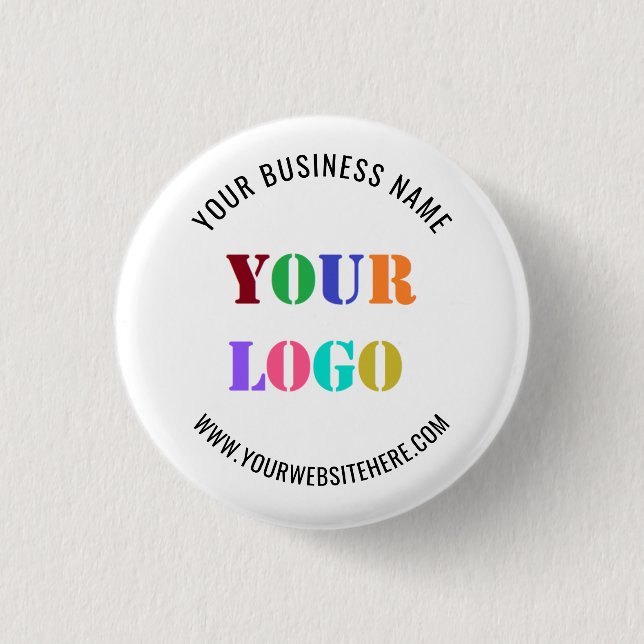 Custom Logo Promotional Business Personalized  But Button (Front)