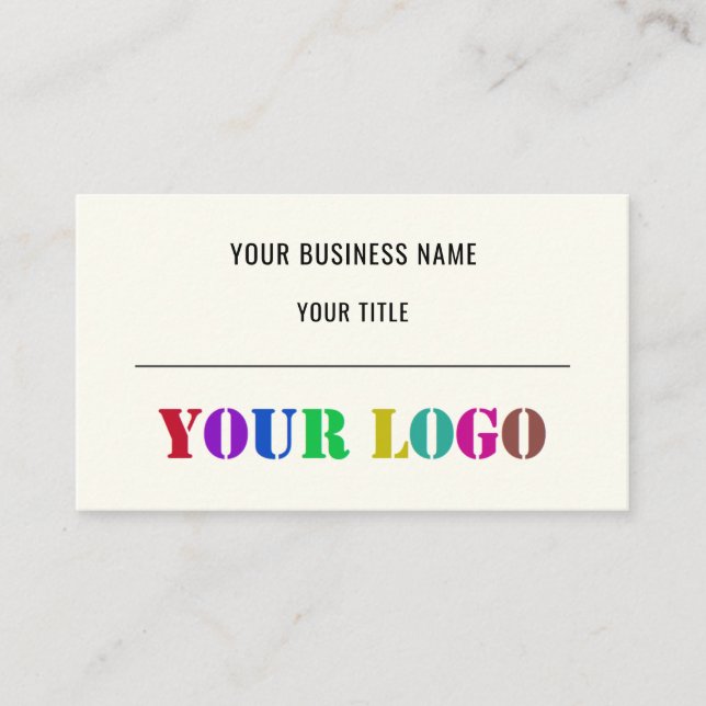 Custom Logo Promotional Business Personalized  Card (Front)