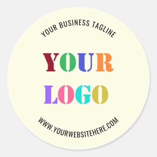 Custom Logo Promotional Business Personalized Classic Round Sticker