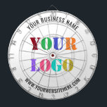 Custom Logo Promotional Business Personalized  Dart Board<br><div class="desc">Custom Logo and Text Promotional Business Personalized  - Add Your Logo / Image and Text / Information - Resize and move elements with customization tool. Choose / add your favorite background color !</div>