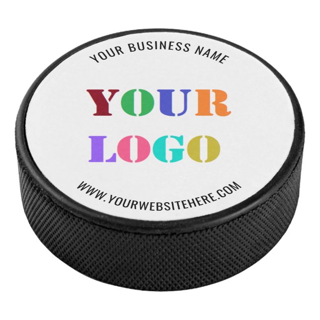 Custom Logo Promotional Business Personalized - Hockey Puck (3/4)