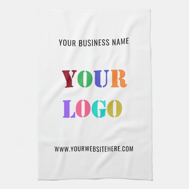 Custom Logo Promotional Business Personalized  Kitchen Towel (Vertical)