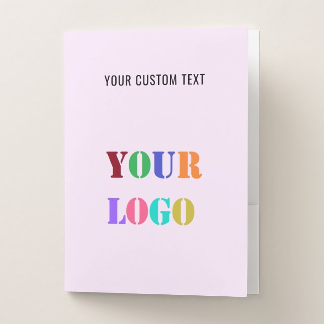 Custom Logo Promotional Business Personalized Pocket Folder (Front)