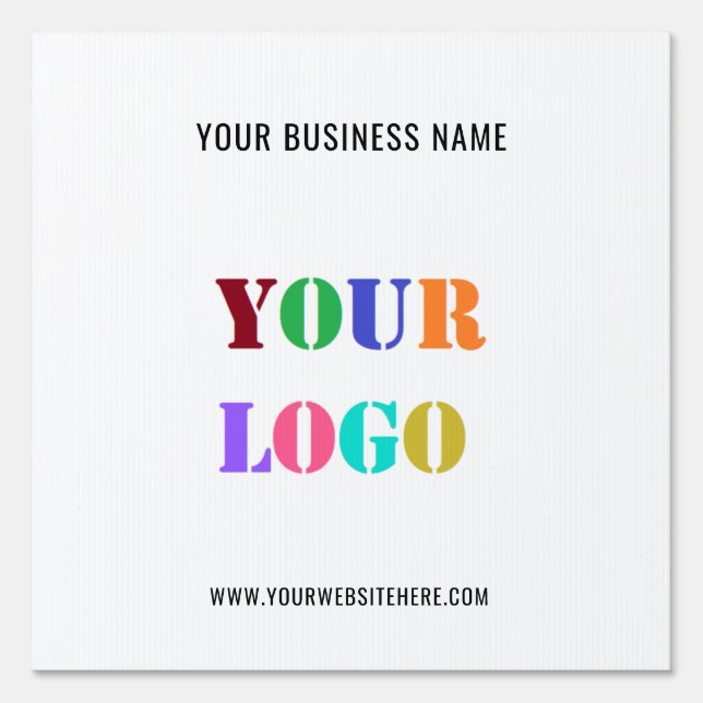 Custom Logo Promotional Business Personalized Sign (Front)