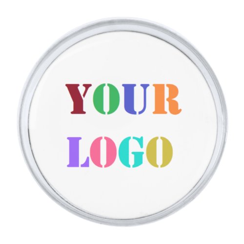 Custom Logo Promotional Business Personalized  Silver Finish Lapel Pin