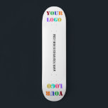 Custom Logo Promotional Business Personalized - Skateboard<br><div class="desc">Custom Logo and Text Promotional Business Personalized  - Add Your Logo / Image and Text / Information - Resize and move elements with customization tool. Choose / add your favorite background color !</div>