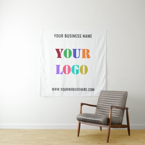 Custom Logo Promotional Business Personalized  Tapestry