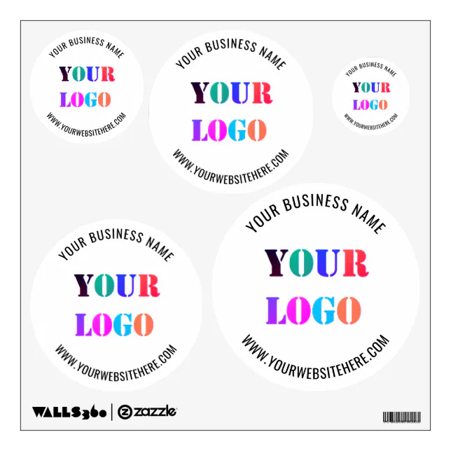 Custom Logo Promotional Business Personalized Wall Decal Zazzle