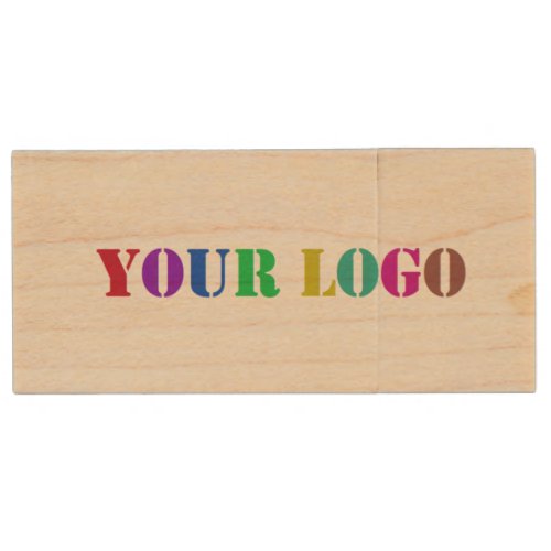 Custom Logo Promotional Business Personalized _ Wood Flash Drive