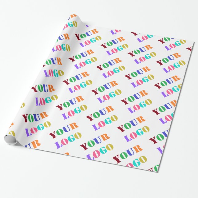 Custom Logo Promotional Business Personalized - Wrapping Paper (Unrolled)