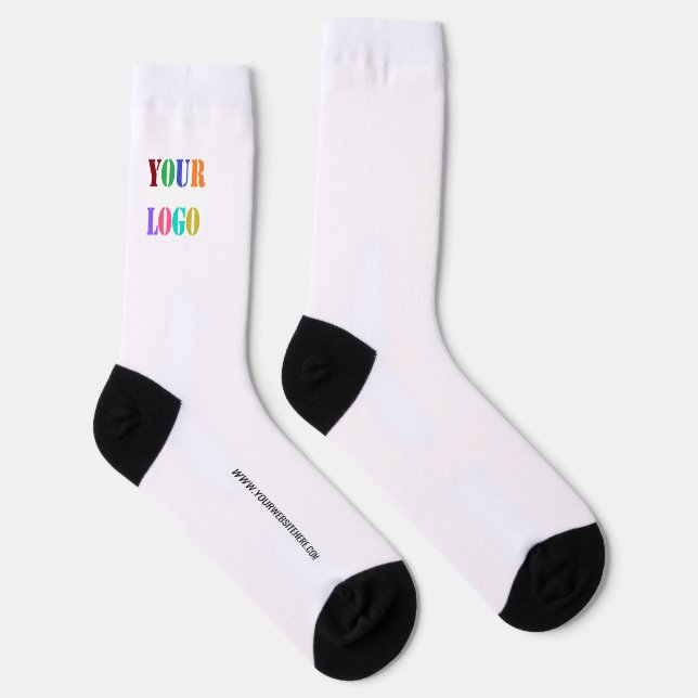 Custom Logo Promotional Business Socks Example (Right)