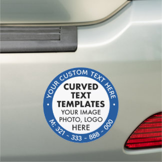 Custom Logo Promotional CHELSEA BLUE Car Magnet 7"