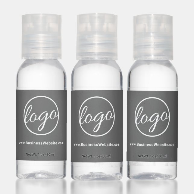 Custom Logo Promotional Gray Business Hand Sanitizer (Set)