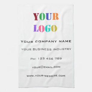 Custom Logo Promotional Personalized Your Business Kitchen Towel