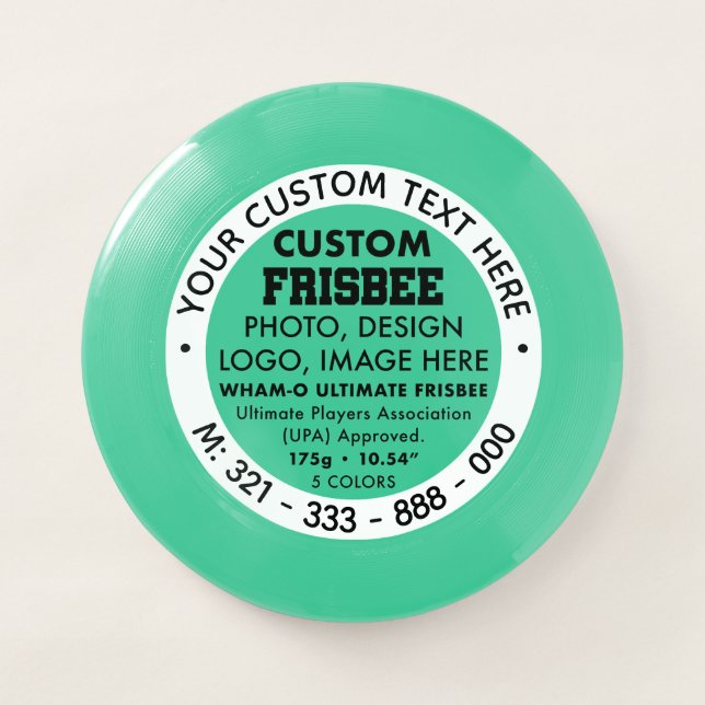 Custom Logo Promotional Wham-O Ultimate Frisbee (Front)