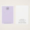Custom logo purple and white earring display card