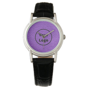 Custom logo purple carpet print watch