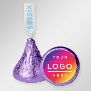 Custom Logo Purple Foil Business Promo Hershey®'s Kisses®