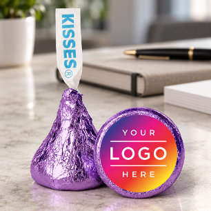 Custom Logo Purple Foil Business Promo Hershey®'s Kisses®