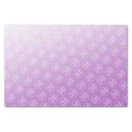 Custom logo purple gradient business packaging tissue paper