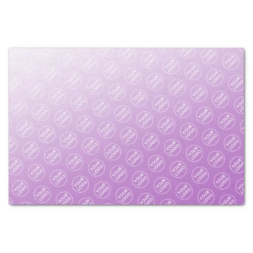 Custom logo purple gradient business packaging tissue paper