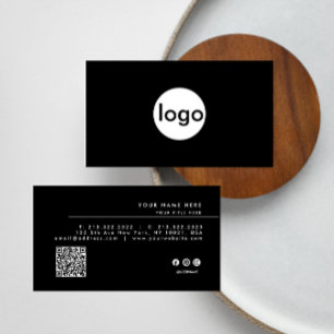 Custom logo QR Code Business Card