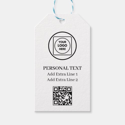 Custom Logo QR Code Business Gift Label price tags