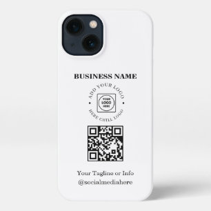Custom Logo QR Code Business Promo iphone case