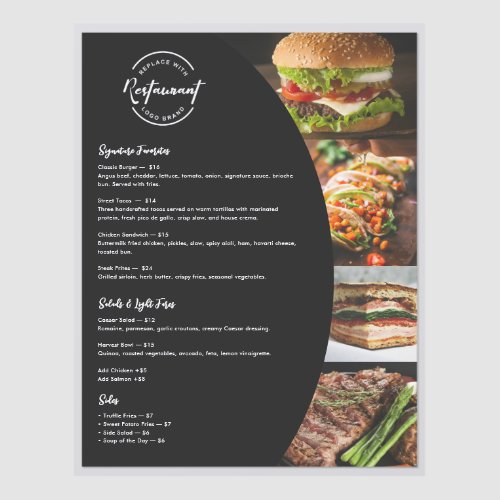Custom logo QR Code Food Menu Restaurant