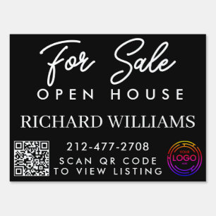 Custom Logo QR Code For Sale Business Yard Sign