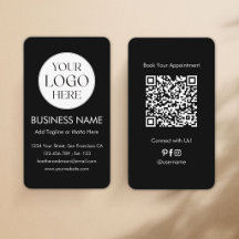 Custom Logo QR Code Modern Minimalist Profesional