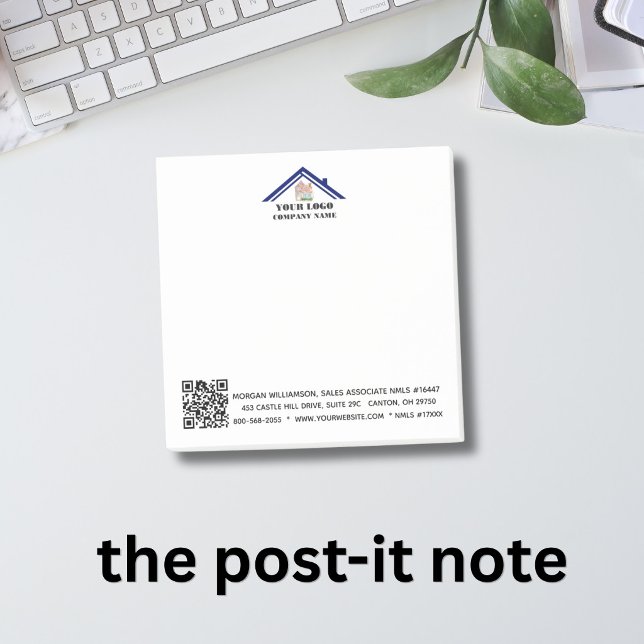 Custom Logo QR Code  Post-it Notes (Creator Uploaded)