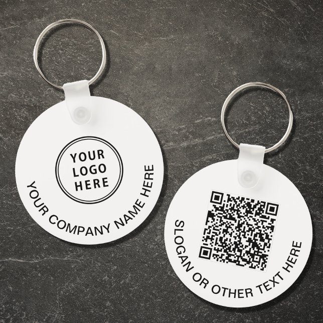 Custom Logo QR Code Promotional Keychain (Creator Uploaded)