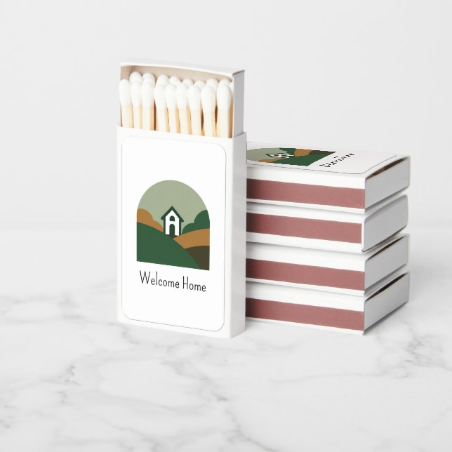 Custom Logo Real Estate Matchboxes (Stacked)