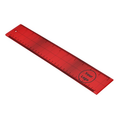 Custom logo red abstract architecture steps ruler