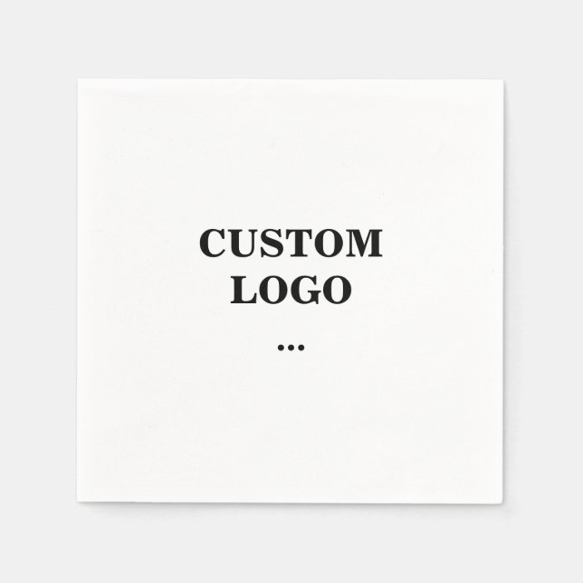 Custom logo, replacement your logo napkins (Front)