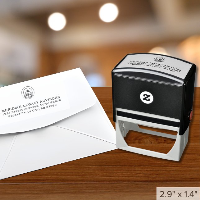 Custom Logo Return Address Self-inking Stamp (Custom Logo Return Address Self-inking Stamp, Customizable for Any Industry)