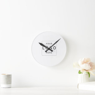 Custom Logo Round Clock