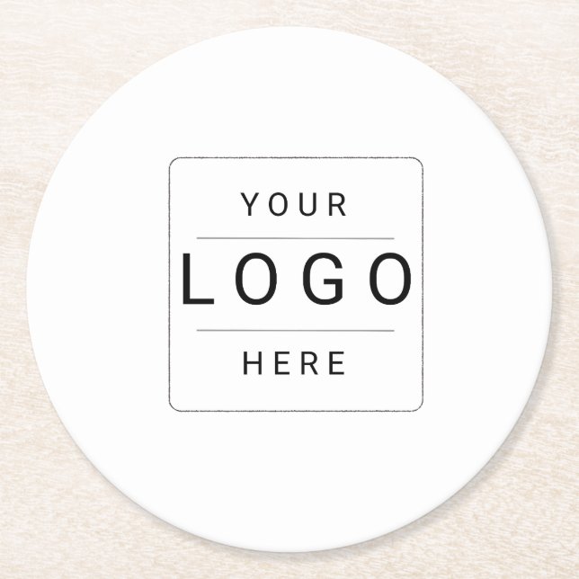 Custom Logo Round Paper Coaster (Front)
