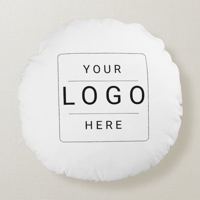 Custom Logo Round Pillow (Front)