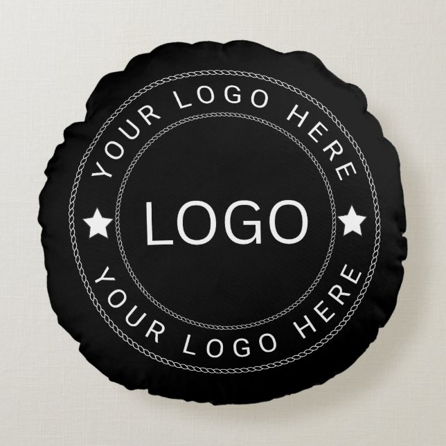 Custom Logo Round Pillow (Front)