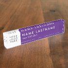 Custom Logo Royal Purple White Text Modern