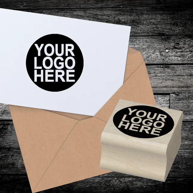 Custom Logo Rubber Stamp | Zazzle
