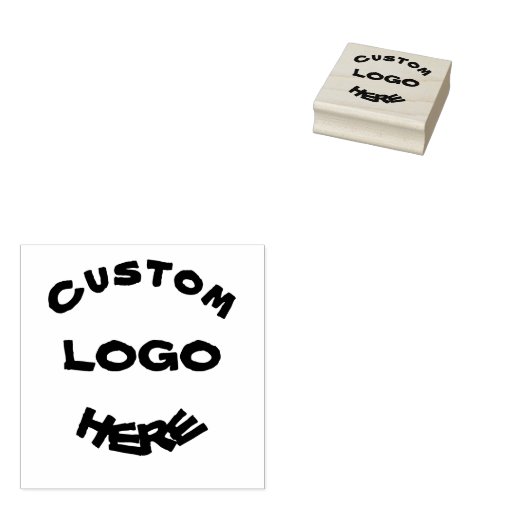 Custom logo rubber stamp, replacement your logo rubber stamp Zazzle