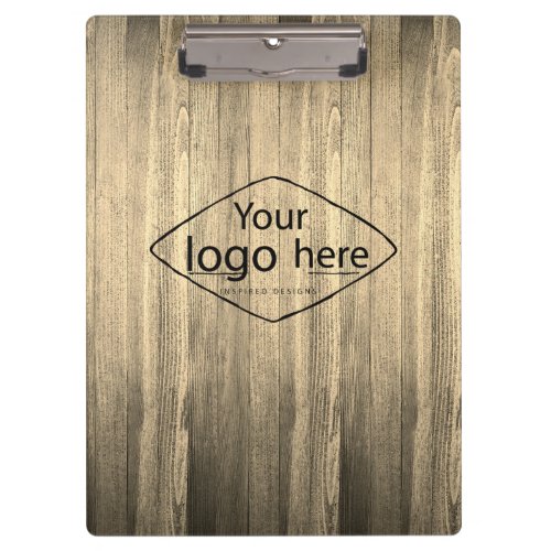 Custom logo rustic barn wood clipboard